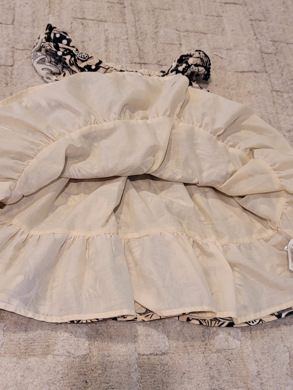 TOMMY BAHAMA Linen Blend Tropical Print Ruffle Dress Toddler Size 4T - Picture 4 of 8
